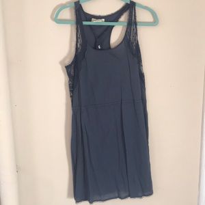 slate blue lacy sundress from urban outfitters